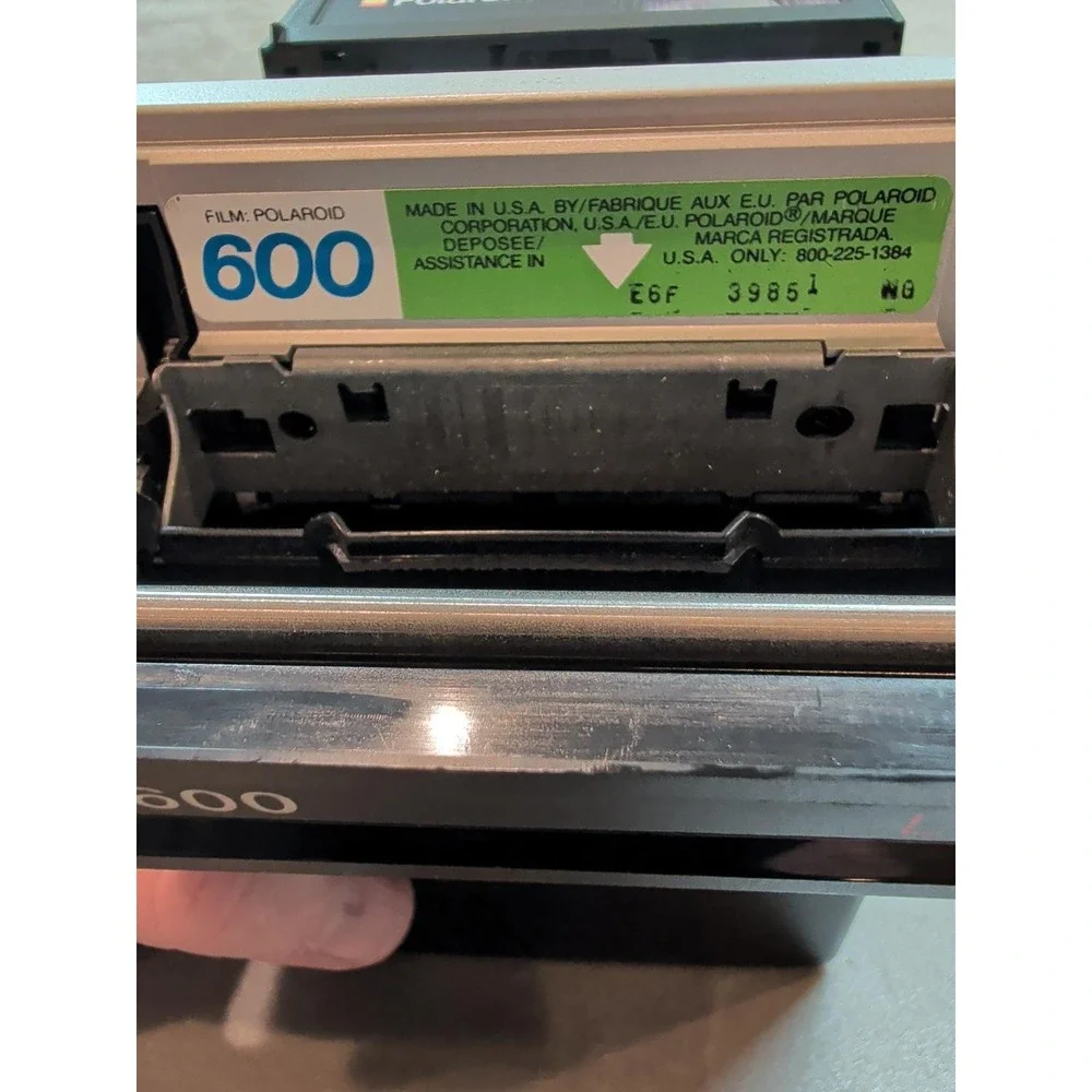 Vintage Polaroid Sun 600 LMS Instant Land Camera with Original Box and Manual